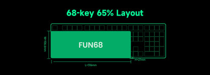 Akko MonsGeek FUN68 FUN60 PRO&MAX  HE Magnetic Keyboard 60% 65% Gaming Keyboards Rapid Trigger 8K Custom Keyboard Gamer Esports