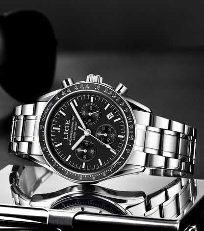 2025 LIGE Top Brand Luxury New Men Watch Quartz Man Watches Waterproof Luminous Watch for Men Date Chronograph Sport Wristwatch