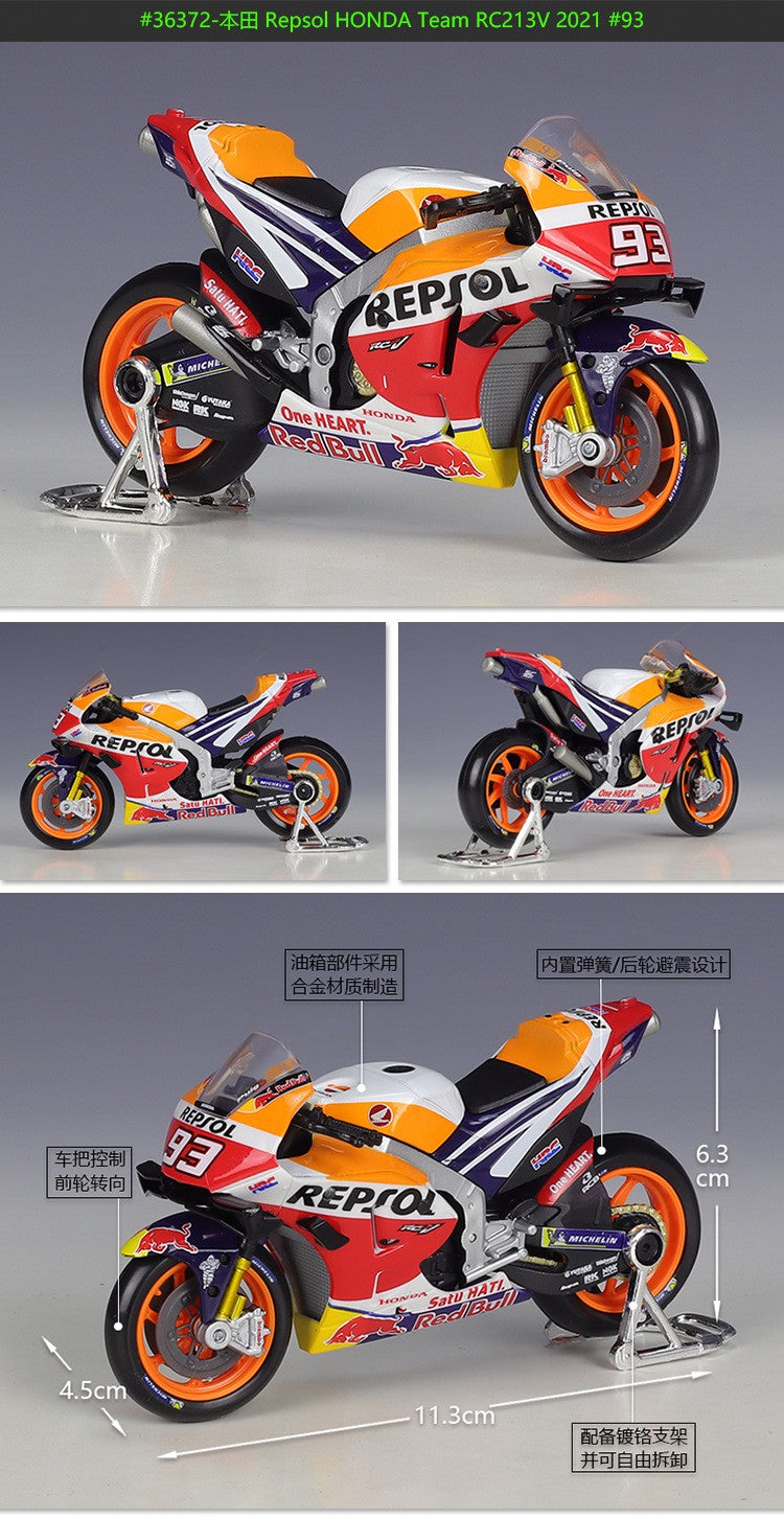 Maisto 1:18 2021 GP Racing Ducati Pramac Racing Veículos Die Cast Colecionáveis Modelo de Moto Brinquedos