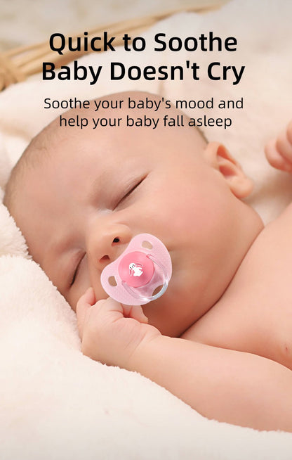 Cartoon Pattern Thumb Shape Toddlers Soothe Kids Newborn Baby Silicone Teething Pacifier