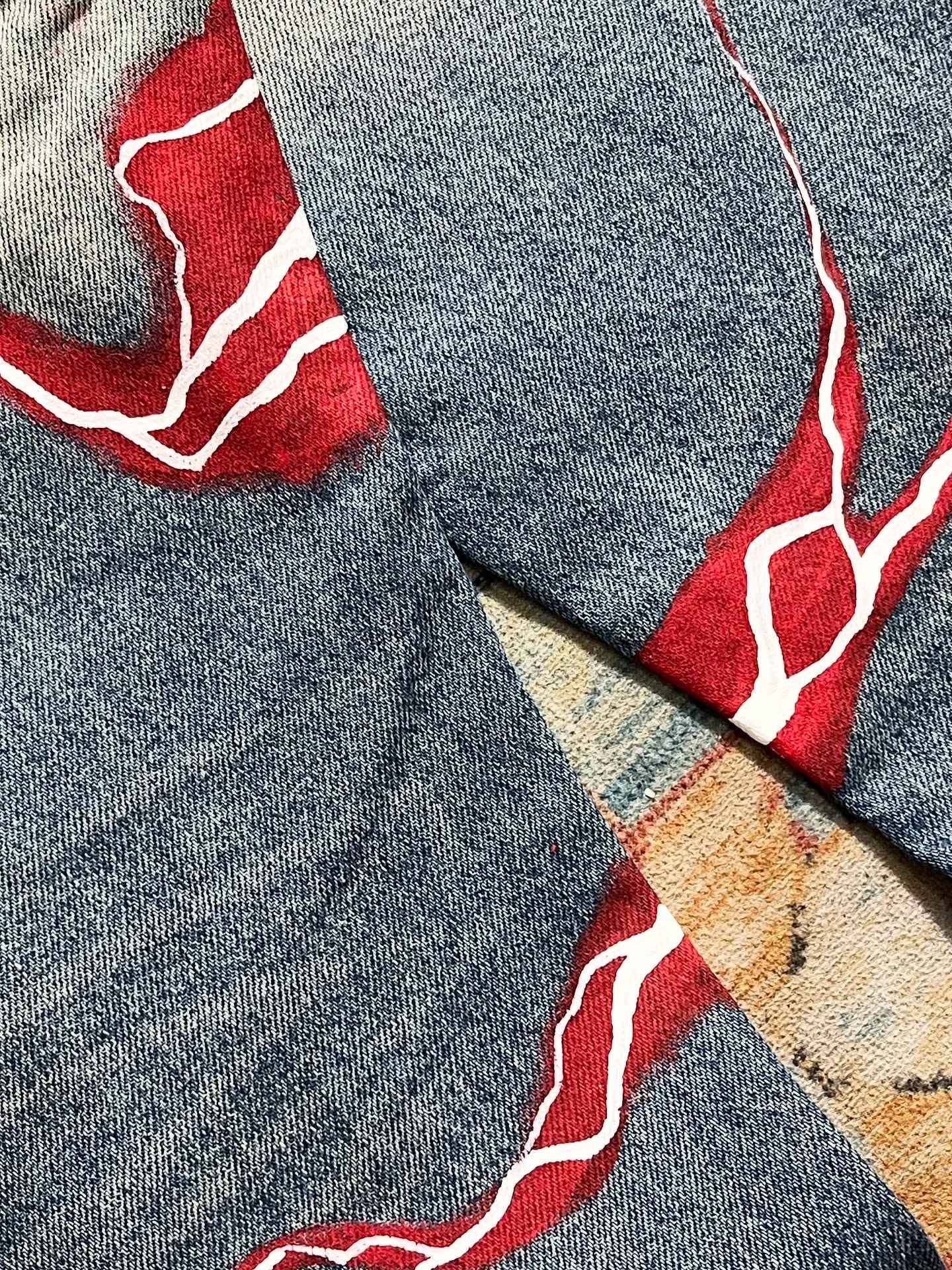 retro y2k gothic lightning graphic jeans wide legs loose loose hip-hop street style men and women fashion clothing