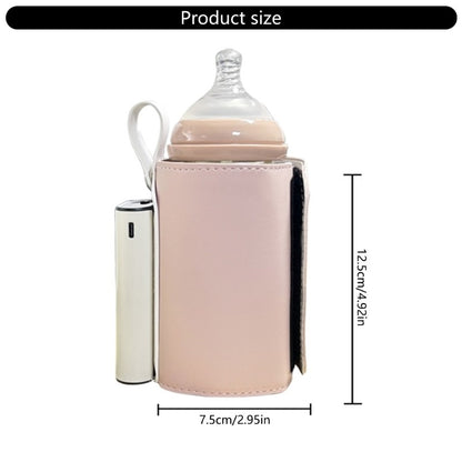 J15U Adjustable Baby Bottle Warmer Bag Case Heat Preservation Sleeve Cordless Design
