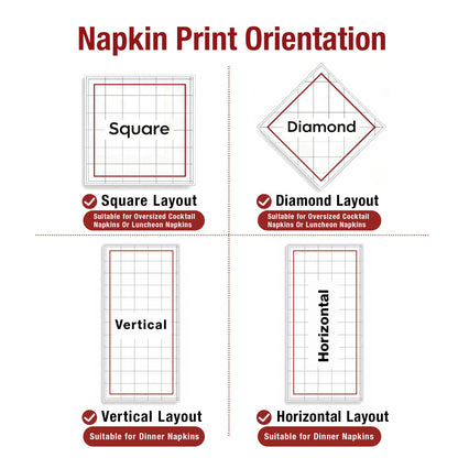 Hallowmas Custom Napkins Logo Personalized Photo Text Cocktail 3-Ply Paper Napkins for Wedding Bar Baby Shower Birthday Party