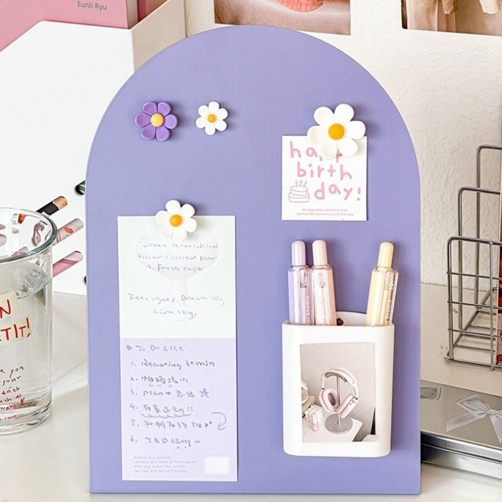 Creative Large Capacity Desktop Message Board Vertical Curved Storage Board Note Board Office Home Desktop Ornament