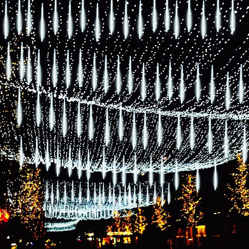 30/50cm Solar LED Meteor Shower Light Holiday String Light Waterproof Fairy Garden Decor Outdoor Led Street Garland Christmas