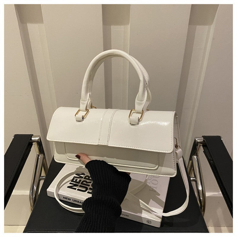 High Quality PU Leather Handbag Purse Women's Bag Solid Color Shoulder Crossbody Bags Lady Messenger Small Tote for Women Girls