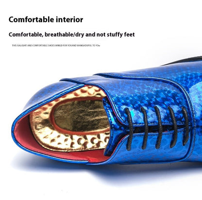 New pointed high-heeled shoes for men to increase business dress office men's shoes groom wedding wedding shoes