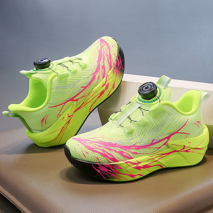 Autumn Sport Shoes For Children Mesh Breathable Teenager Kid's Sneakers Soft-soled Lightweight Boy's Girl's Running Shoes