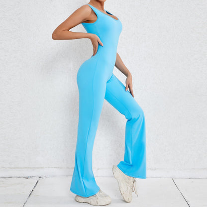 Sexy Back V Yoga Jumpsuit Women Women Sports Jumpsuit Fitness Rompers Training Yoga Suit Sportswear Stretch Workout Bodysuits