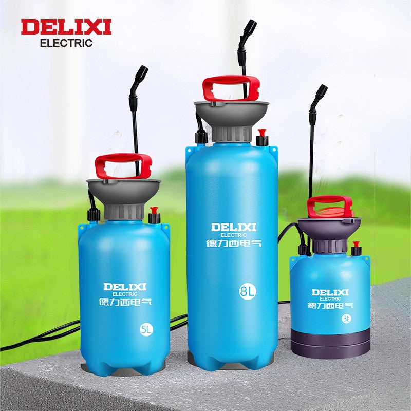 DELIXI ELECTRIC 3/5/8L Garden Sprayer Hand Pump Pressure Sprayer,Multi-Purpose Hand Pressure Garden Sprayer,for Lawn Garden