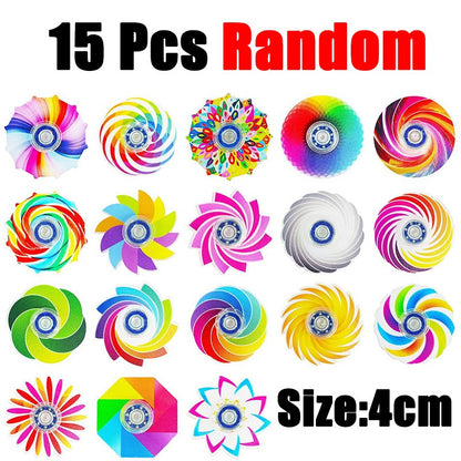 5-20Pcs Mini Ranbow Fidget Spinner Stress Relief Goodie Bag Filler Home Festival Game Birthday Gift Party Favor Classroom Prize