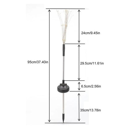 Solar Firework Lights Outdoor IP65 Waterproof Solar 8 Lighting Modes Fairy String Light Christmas Lighting Garden Decoration
