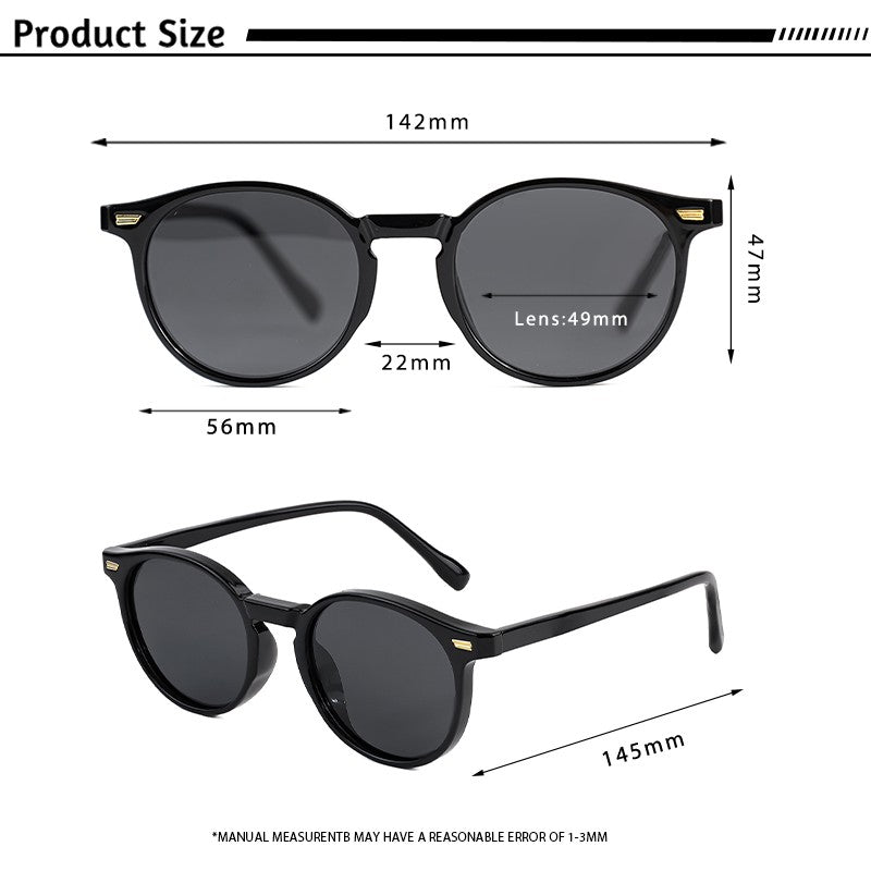 HBK Óculos De Sol Masculino Polarizado Redondo Armação TR90 Fashion Óculos De Sol Feminino Dirigir Esportes UV400 Lunette De Soleil Homme
