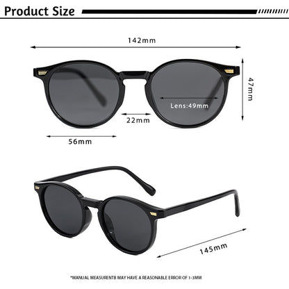 HBK Óculos De Sol Masculino Polarizado Redondo Armação TR90 Fashion Óculos De Sol Feminino Dirigir Esportes UV400 Lunette De Soleil Homme
