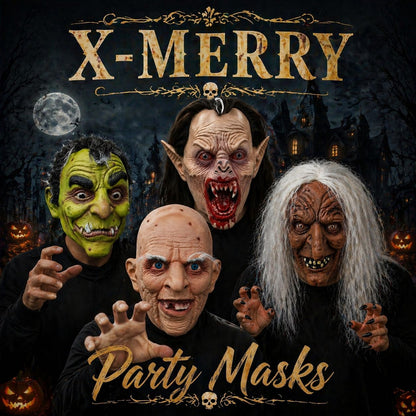 Scary Female Ghost Mask Long Hair Latex Mask Full Face Creepy Smile Halloween Cosplay Horror Party Haunted House Prop