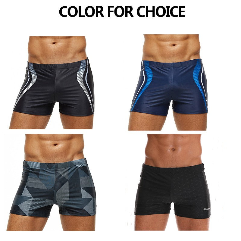 2025 Summer Datifer Man Swim Trunks Hot Breathable Adjustable Elasti Beach Swimsuits Boxer Briefs Bañador Hombres Short