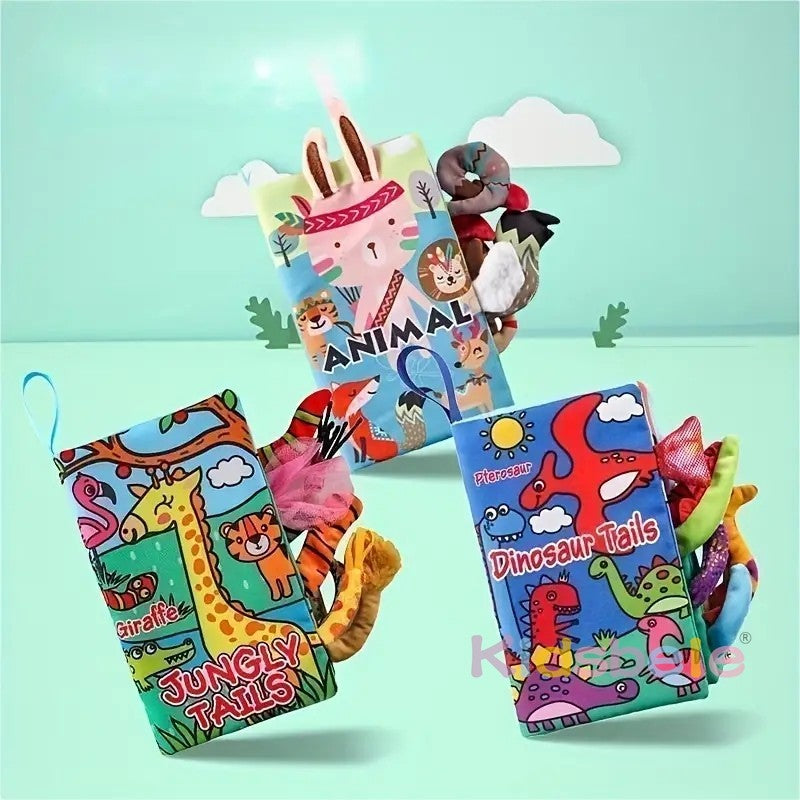 Soft Baby Books 0-6 Months Infants Toy 0 to 12 Months Crinkle Cloth Books For Newborns Stroller Toys Tummy Time  Sensory Toys