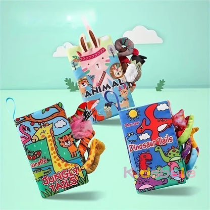 Soft Baby Books 0-6 Months Infants Toy 0 to 12 Months Crinkle Cloth Books For Newborns Stroller Toys Tummy Time  Sensory Toys