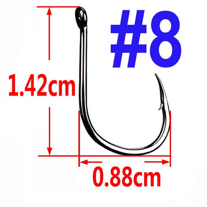 100/50/25 pçs Iseama Anzol de Pesca de Carpa Offset Círculo Único Anzol de Pesca de Mosca Anzol Jig Barba Mar Peixe Acessórios de Pesca