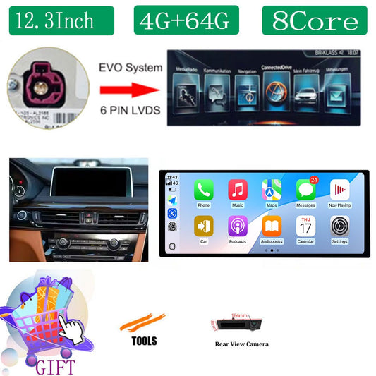 For BMW X5 F15 X6 F16 2014 - 2018 NBT/EVO System Car Radio Multimedia Player Android 14 GPS Navigation 4G BT Carplay Auto Tools