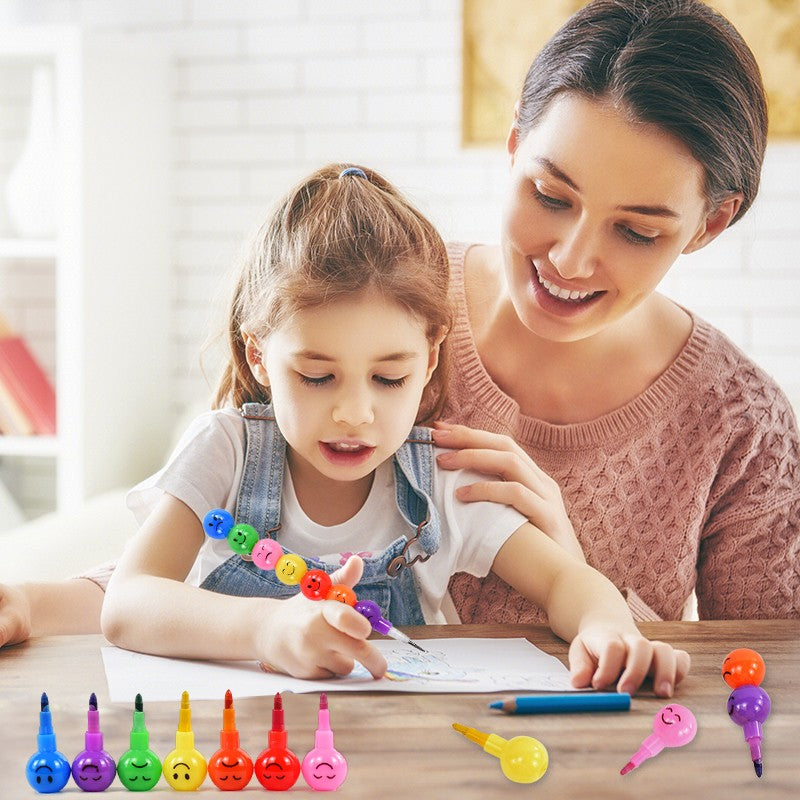 5/10Pcs Lollipop Building Block Crayon Pencil Painting Pen Kids Birthday Party Favors Pinata Fillers Back To School Stationery