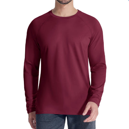 TACVASEN Fleece Lined T-shirts Mens Thermal Long Sleeve T Shirts Winter Autumn Athletic Workout Base Layer Pullover Tops Male