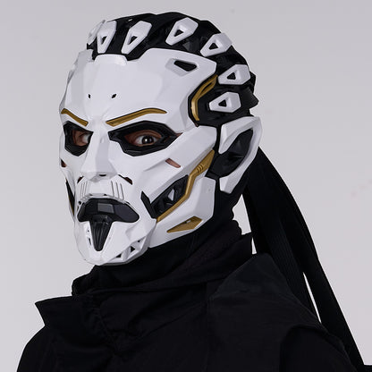 JAUPTO Punk Witcher Mask Halloween Costume Prop Face Mask for Parties Quality Assurance Cosplay Accessory