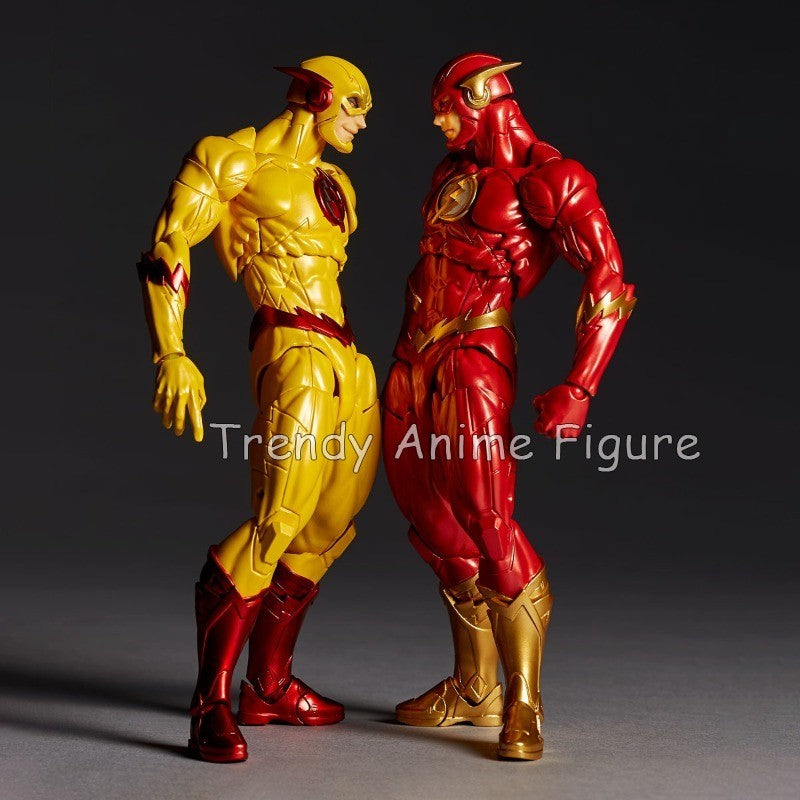 Revoltech Amazing Yamaguchi Flash Action Figure Articulado 17cm Flashpoint Modelo Kaiyodo Flash Bonecos Coleção Brinquedo Presentes de Fim de Ano