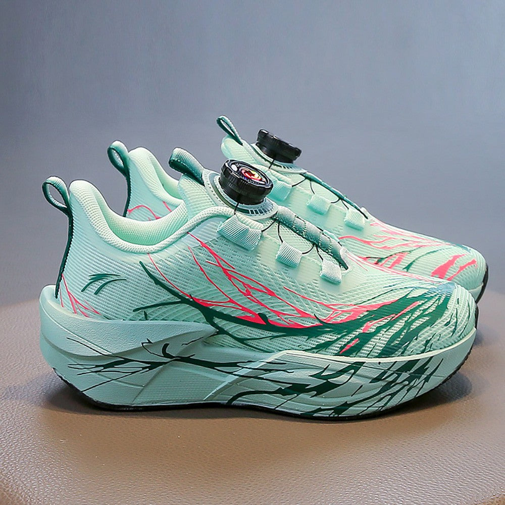 Autumn Sport Shoes For Children Mesh Breathable Teenager Kid's Sneakers Soft-soled Lightweight Boy's Girl's Running Shoes