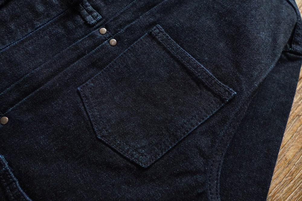Sauce Zhan Mens Jacket Indigo Selvedge Denim Jacket Jean Jacket Men Vintage Chinese Style Knot Button Loose Fit