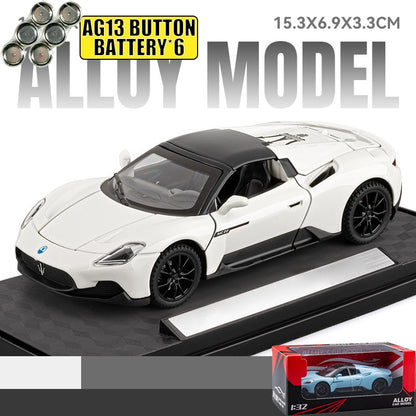 1:32 Maserati MC20 Supercar Alloy Diecast Model Car Boy’s High Simulation Miniature Holiday Present & Home Trendy Ornament Toys