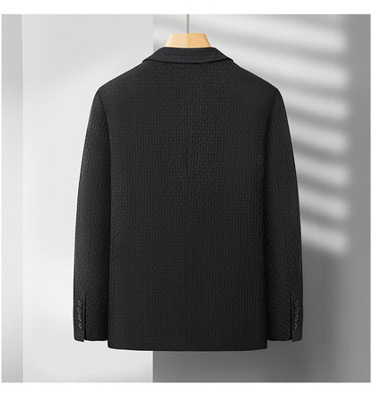 2025 Men's High-End Boutique Wool Suit Casual Business Top Coat Fashion Gentleman Party Four Seasons Elegant Tailored Suit