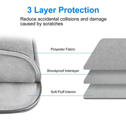 Shockproof Handle Bag Laptop Bag Sleeve 15 13 Inch Laptop Briefcase Cover Suitable for 15-16.7 14-15 12.5-13.5 Inch Computer Bag