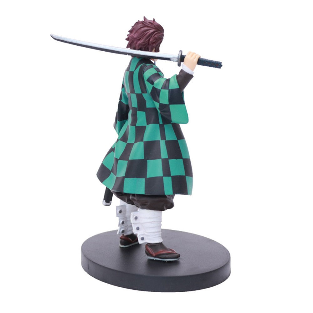 Demon Slayer Kimetsu no Yaiba Bonecos de Ação Kamado Tanjirou Kamado Nezuko Anime Figma Dragão Efeito Brinquedo Modelo PVC Boneca Juguetes