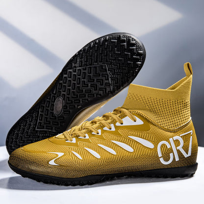 High Ankle Sports Footwear Fg/Tf Kids Soccer Cleats Football Boots Professional Men's Soccer Shoes