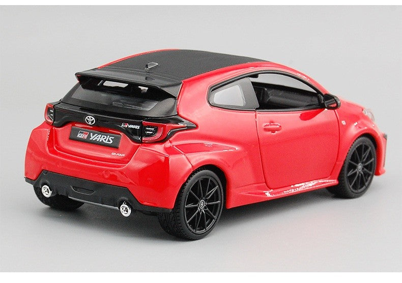 Maisto 1:24 Toyota GR Yaris Meritor 2021 Livery Alloy Diecast Model Red Rally Inspired Réplica Edição de Colecionador para Exibição Estática