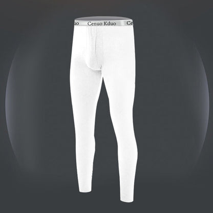 2024 New  Thermal Underwear Men Thin Fleece Leggings Elastic Underpants Solid Color Render Pants Slim Men Clothing Soft