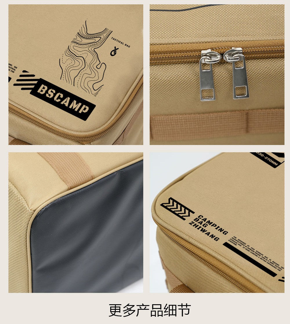 30-42L Tactical Camping Storage Bag Insulated Folding Box Waterproof Picnic Tableware Field Equipment Outdoor Gear Organizer