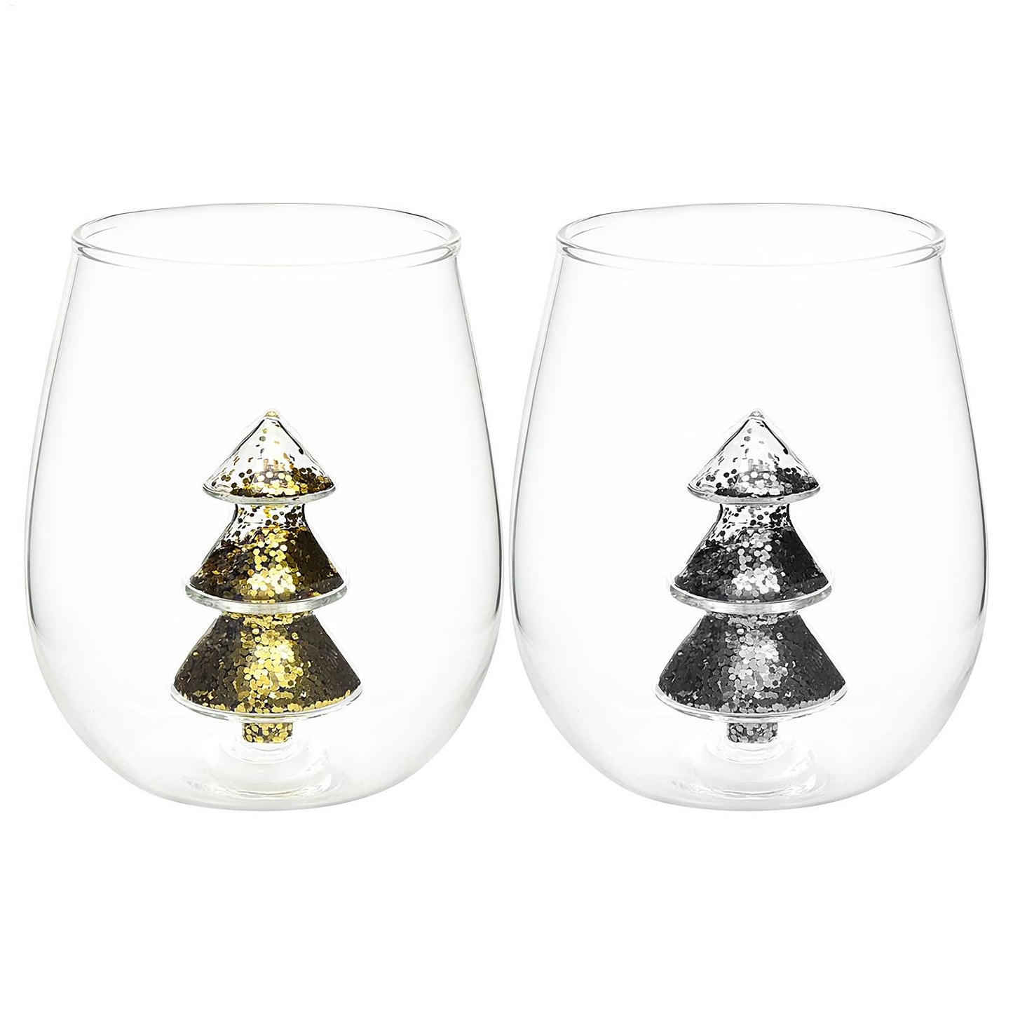 Óculos de Natal Copos Antiderrapante Árvore de Natal Dentro Caneca Taças de Vinho Xícaras de Café Beber Café Leite Caneca Presente para Amantes