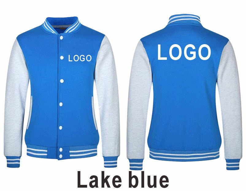 High Quality Baseball Uniforms Warm Jacket All-match Plus Velvet Jacket Custom Printing Embroidery LOGO Costume Varsity Jacket