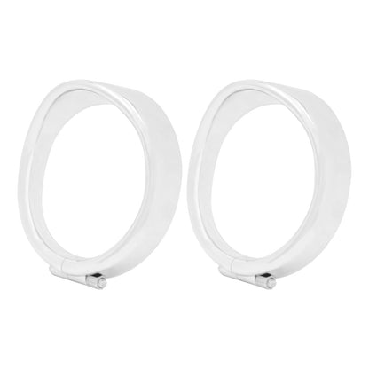 Anel de Acabamento do Farol de 7'' para Motocicleta + Capa de Luz de Neblina de 4.5'' + Anel de Acabamento do Pisca Estilo Visor para Harley Touring Road King Softail