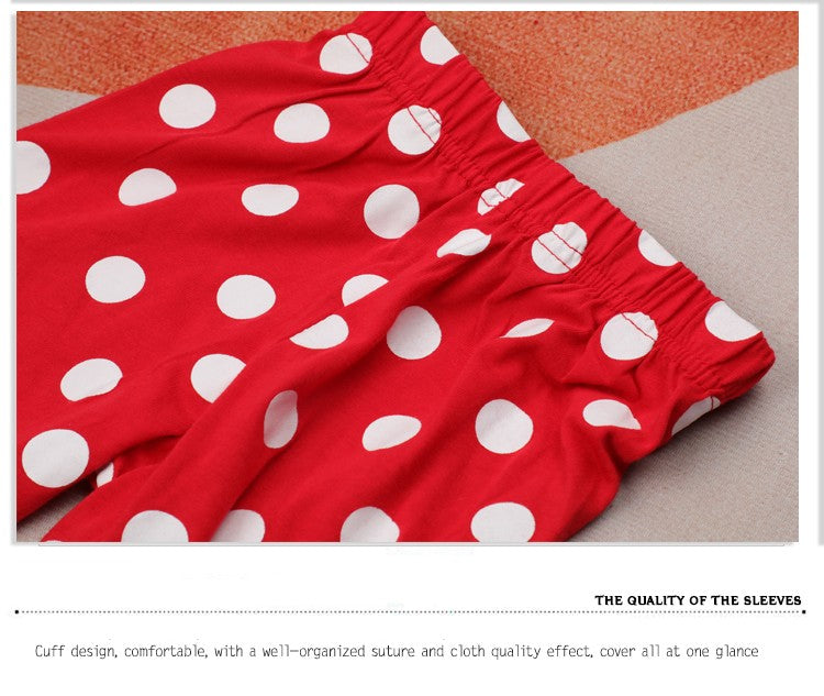 2pcs/set Kids Minnie Pajamas for Boys Girls Home Wear Kids Casual Sleepwear Long Sleeve Pajamas Bottoms Suit Cute Gifts nighty