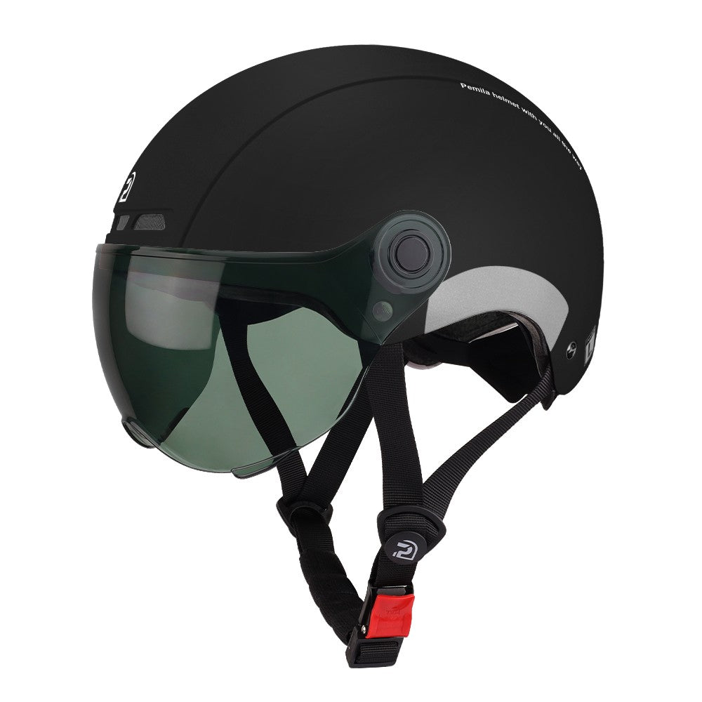 Capacete de Ciclismo PEMILA Com Lente de Óculos Proteção de Orelha Adesivo Refletivo Capacete de Bicicleta MTB Bicicleta de Estrada E-Bike Capacete de Bicicleta Para Adultos