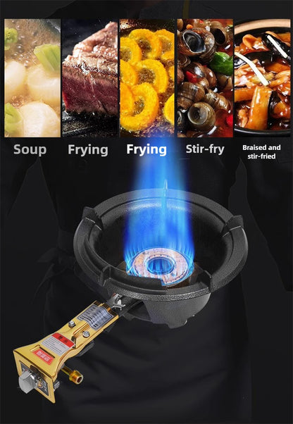 Commercial Restaurant Energy Saving Gas Stove Automatic Flameout Protection Device Gas Range Liquefied Gas Stove Single Cooktop