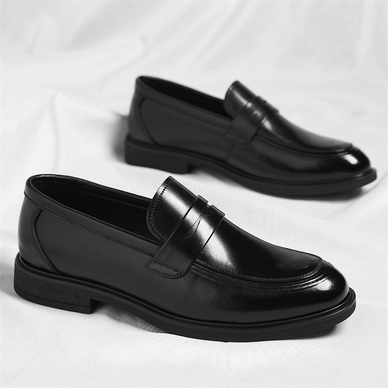 Men's Formal Leather Loafers Italian Style Slip-on  Stylish Elegant Business Shoes Comfortable Lightweight Office Dress Shoes