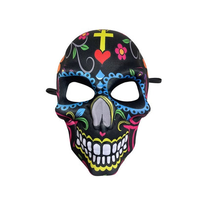 2023 Masks Mexican Day of The Dead Skull Mask Cosplay Halloween Skeletons Print Masks Dress Up Purim Party Costume Prop