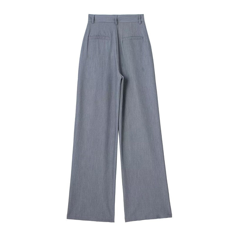 HXAO Women 2024 Wide leg Pants Baggy High Waist Pants Women's Wide Trousers Black Office wear Wide Pants Woman Autumn Trousers