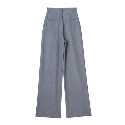 HXAO Women 2024 Wide leg Pants Baggy High Waist Pants Women's Wide Trousers Black Office wear Wide Pants Woman Autumn Trousers