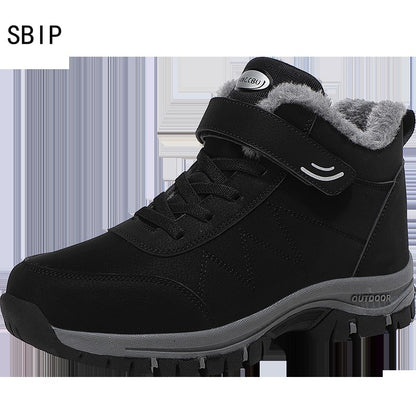 Winter Velvet Men's Shoes Hiking Sneaker Casual Snow Boots Waterproof Warm Men Boots Outdoor Male Trekking Sneaker Botas Zapatos