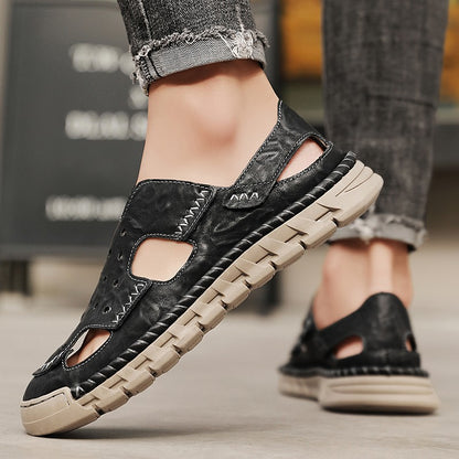 New Summer Outdoor Sandals for Men Luxury Brand Beach Shoes Anti-Slip Man Hiking Sandals Hollow Out Shoes Quick Dry Mens Sandaly
